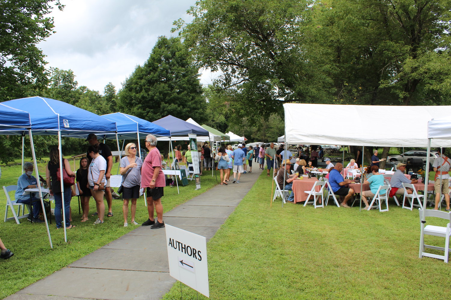 At Canal Festival 2021, people met authors who specialized in the history of the D&H Canal, learned about the ecology of the area, and watched interpreters demonstrate the skills of the past.